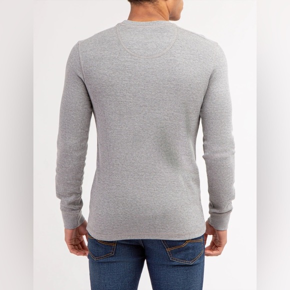 U.S. Polo Assn. Crew Neck Thermal Men's Size XL Grey Heather Long Sleeve Vintage - Picture 8 of 9